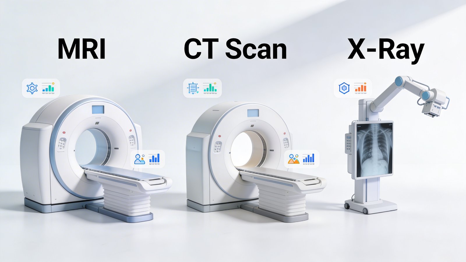 MRI vs CT scan vs X-ray comparison guide London