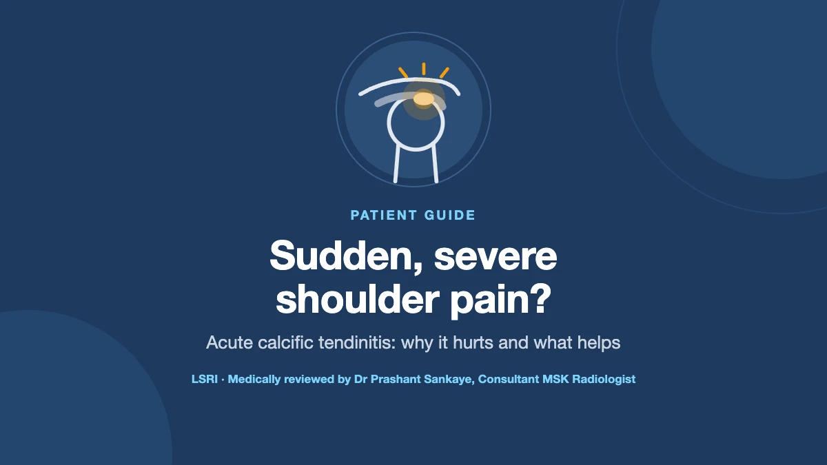 Sudden, Severe Shoulder Pain? Acute Calcific Tendinitis Explained