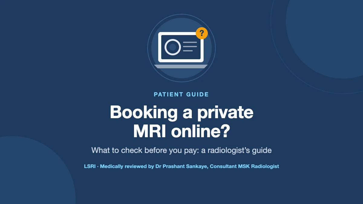 Booking a Private MRI Online? What to Check Before You Pay