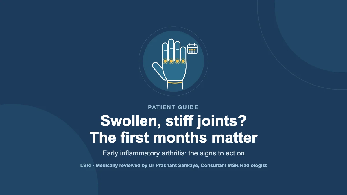 Swollen, Stiff Joints in the Morning? Why the First 3 Months of Arthritis Matter