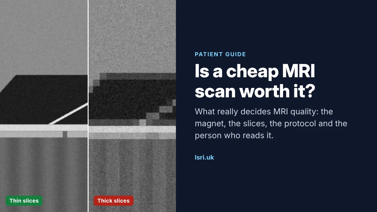 Is a Cheap MRI Scan Worth It? What Really Decides MRI Quality