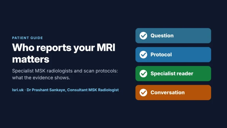 Who Reports Your MRI Matters: MSK Radiologists and Scan Protocols